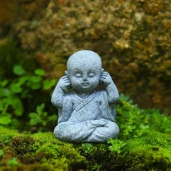 Mini Statua Di Buddha Decorazione Acquario Zen Arenaria Piccolo Monaco Figurine Decor 4 Pezzi,Grigio 8 Mini Statua Di Buddha Decorazione Acquario Zen Arenaria Piccolo Monaco Figurine Decor 4 Pezzi,Grigio -OUTSUN Giardino Negozio 99776830 4