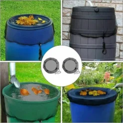 Rete Antipioggia, 2 Pezzi Di Rete Protettiva Con Coulisse, Anti-zanzara E Copertura Per Animali Domestici Per Raccoglitore Di Acqua Piovana (diametro 95 Cm) -OUTSUN Giardino Negozio 99778690 4
