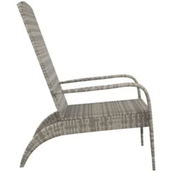 Sedie Da Giardino Adirondack Sedie Poltrona Da Esterno Grigia In Polyrattan ITD75691 -OUTSUN Giardino Negozio 99893757 3