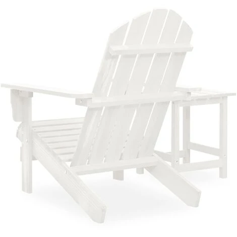 Sedie Da Giardino Adirondack Sedie Poltrona Da Esterno Con Tavolo Abete Massello Bianco ITD62212 4 Sedie Da Giardino Adirondack Sedie Poltrona Da Esterno Con Tavolo Abete Massello Bianco ITD62212 - immagine 4